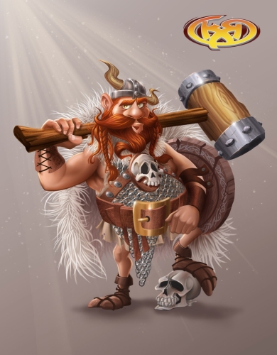 Diseño Personaje Vikingo estilo Cartoon.